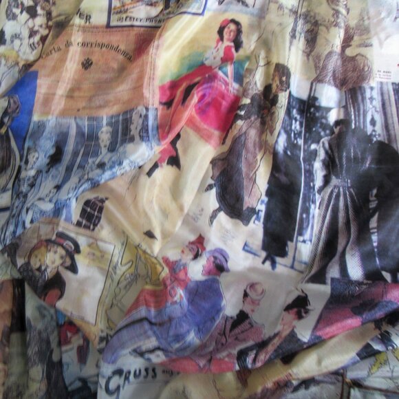 Tristan 100% Silk Multicolor Square Scarf 41'x 41', - Picture 2 of 6